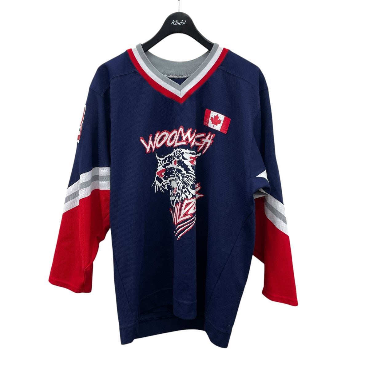 USED WOOLWICH WILDCATS JEESEY VINTAGE KOBE HOCKEY SHIRTゲームシャツ 古着・中古-1枚目のアイテム画像