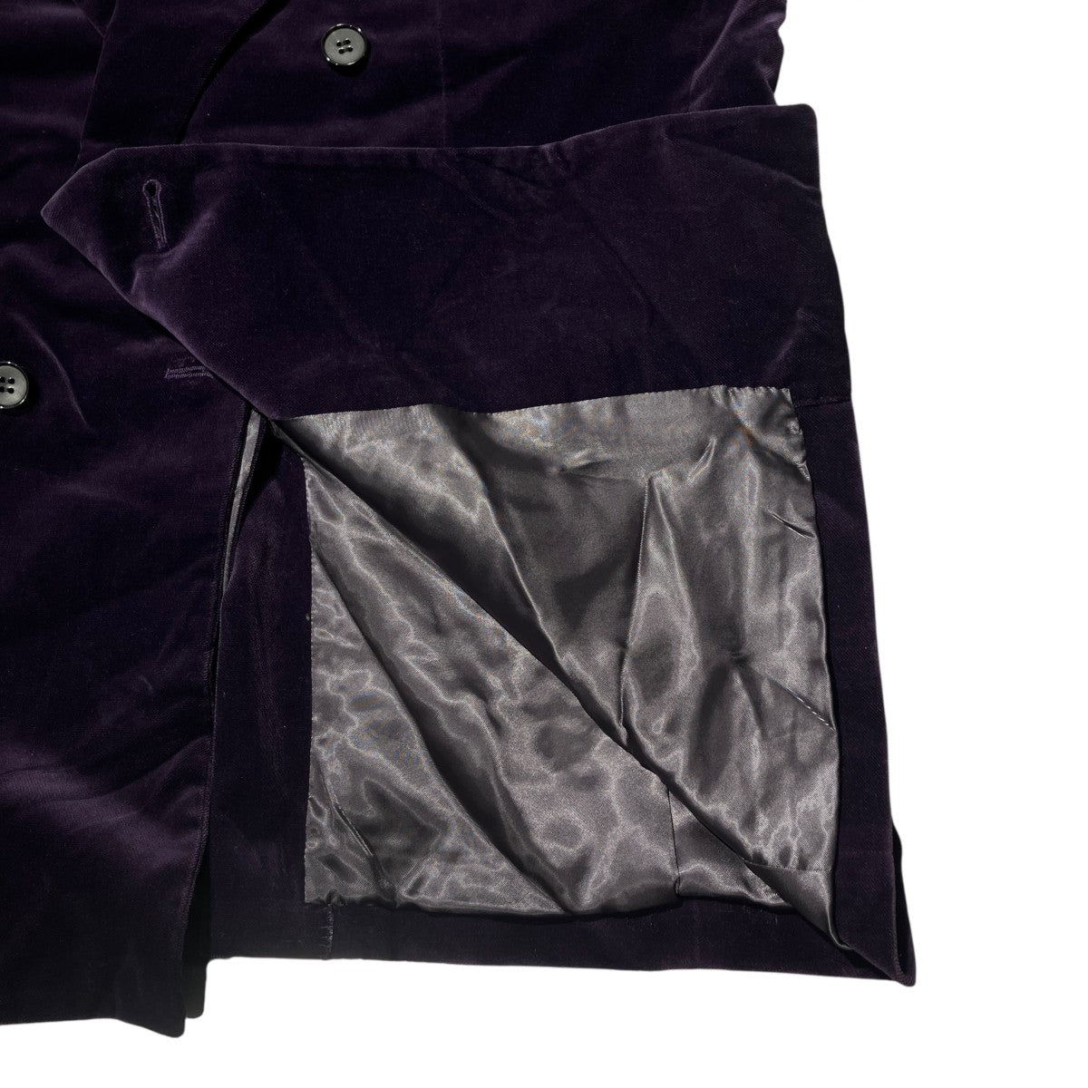 LITTLEBIG Velvet 4B Double Breasted JacketベルベットセットアップLB203-JK03 古着・中古-5枚目のアイテム画像