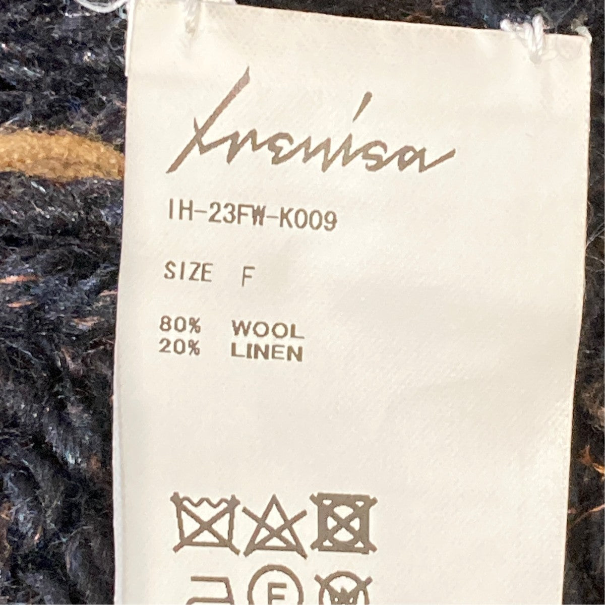 Hand Knit SweaterセーターIH-23FW-K009