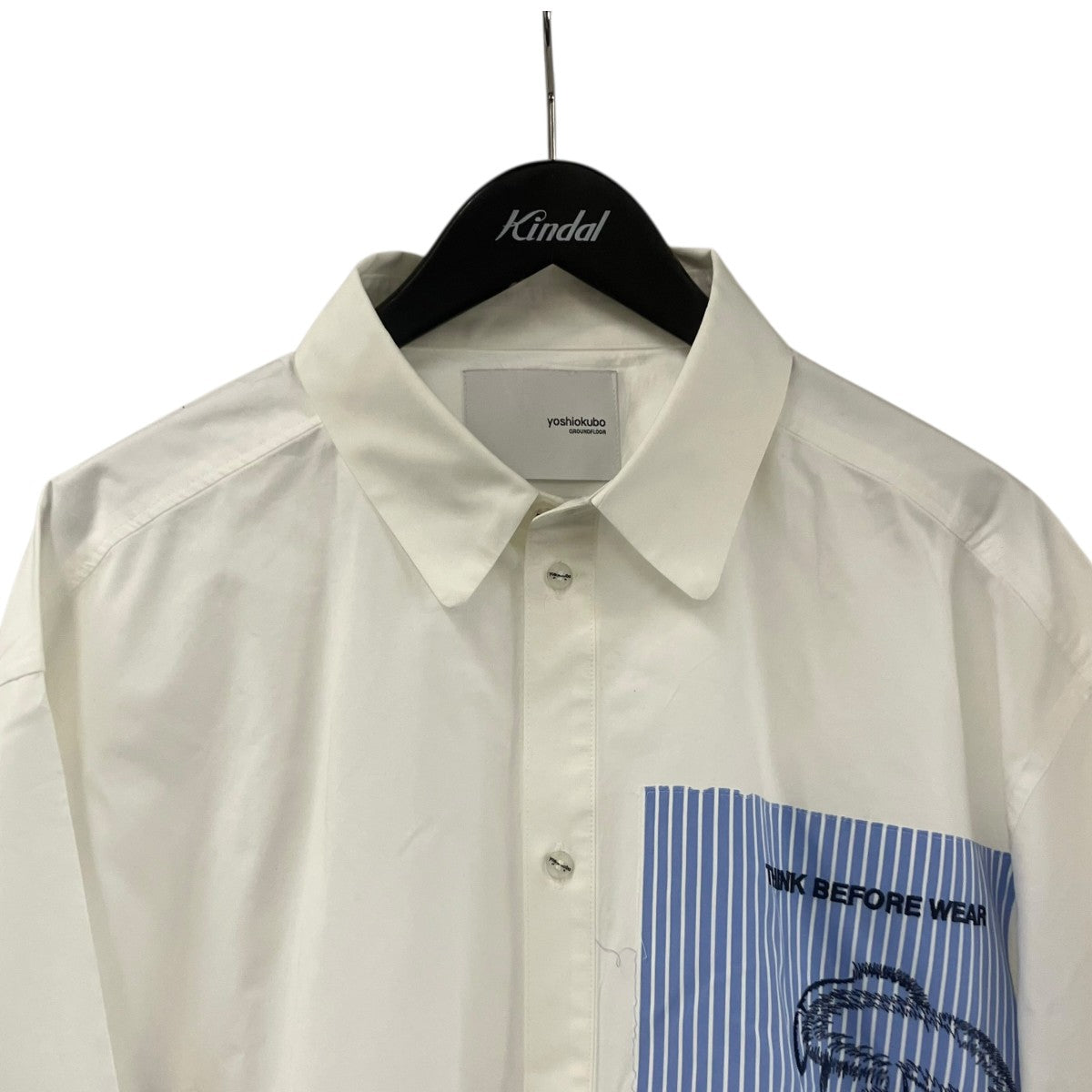 yoshio kubo YKS21210 SHARAKU PATCH SHIRTSレギュラーシャツ 古着・中古-3枚目のアイテム画像