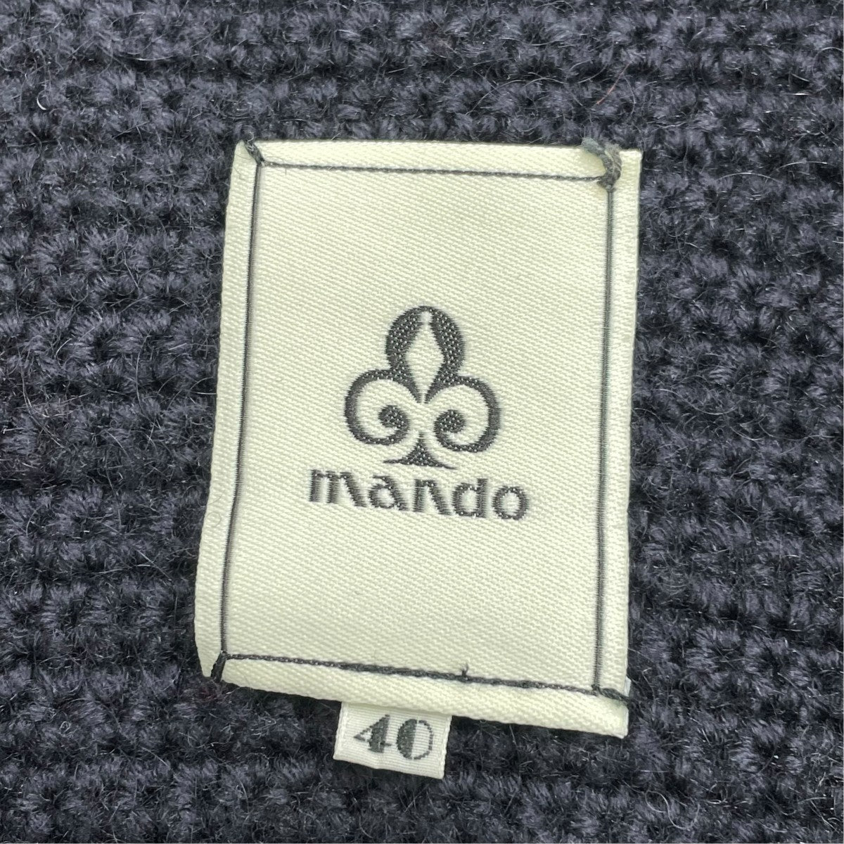 MANDO ハンドニット ダブルニットジャケット 古着・中古-5枚目のアイテム画像