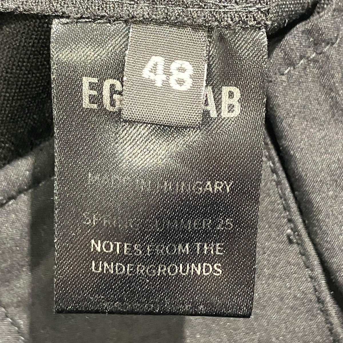 EGONLAB 25SSLARGE PANTタックパンツ 古着・中古-6枚目のアイテム画像