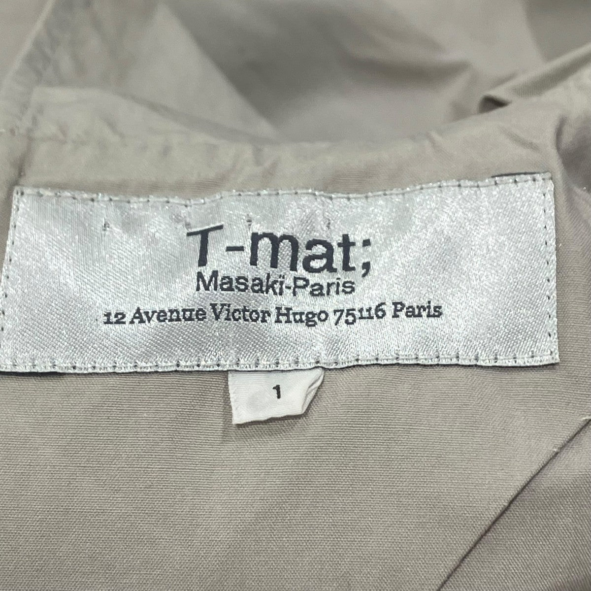 T-MAT Masaki-paris ティアードカラーブラウス長袖シャツ 古着・中古-5枚目のアイテム画像