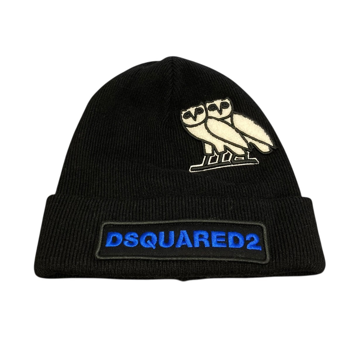 DSQUARED2×OCTOBERS VERY OWN オウンロゴパッチニット帽 古着・中古-1枚目のアイテム画像