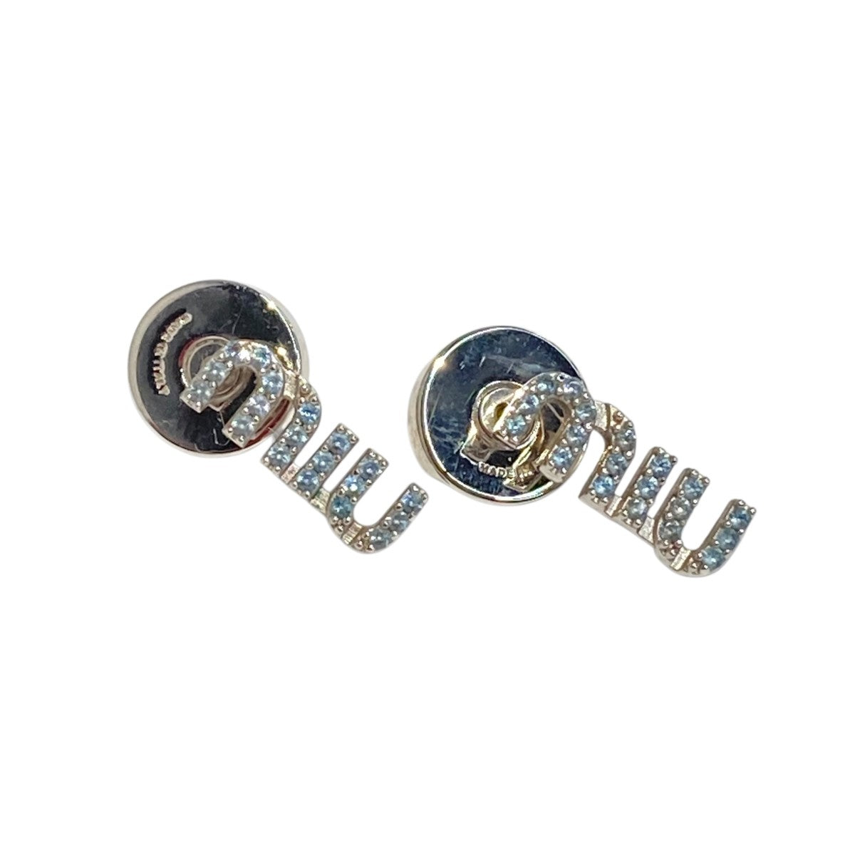 MIU MIU ロゴピアス 古着・中古-1枚目のアイテム画像