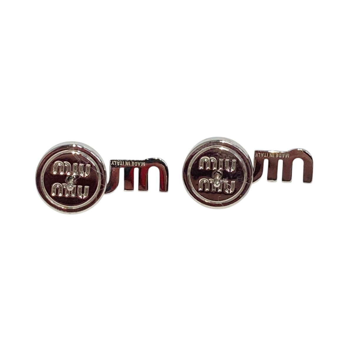 MIU MIU ロゴピアス 古着・中古-2枚目のアイテム画像