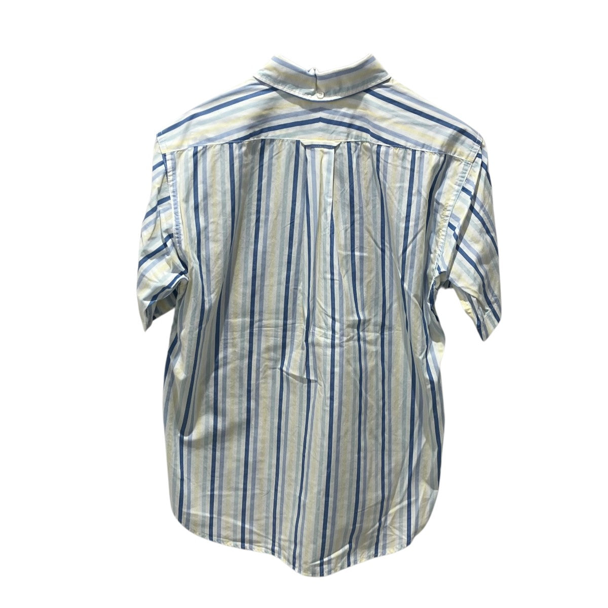 Engineered Garments Popover BD Shirt ストライプ半袖シャツ 古着・中古-2枚目のアイテム画像