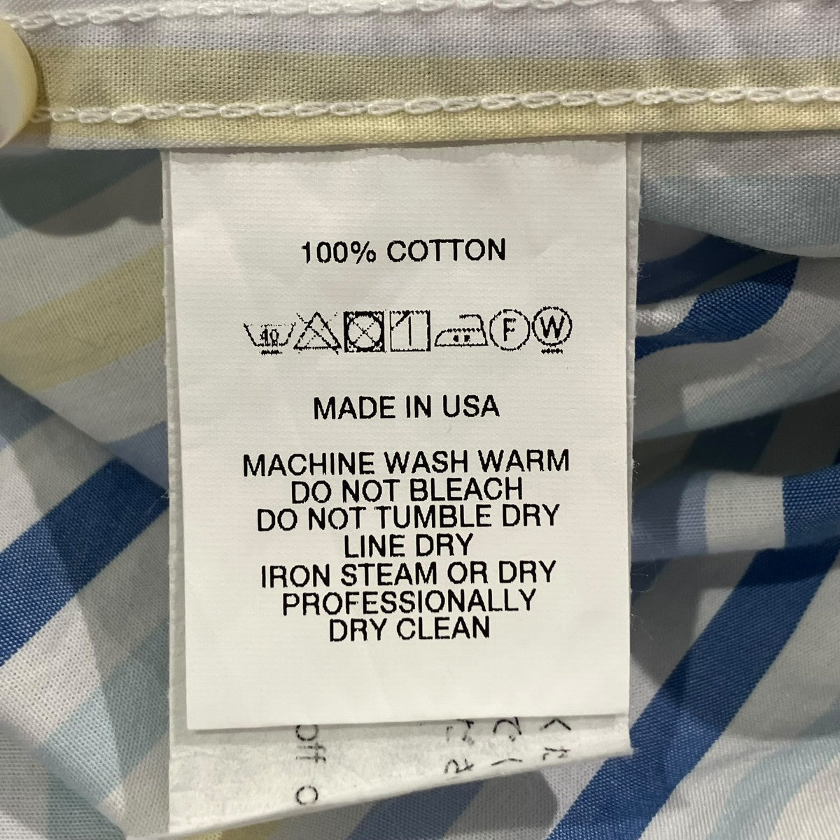 Engineered Garments Popover BD Shirt ストライプ半袖シャツ 古着・中古-6枚目のアイテム画像