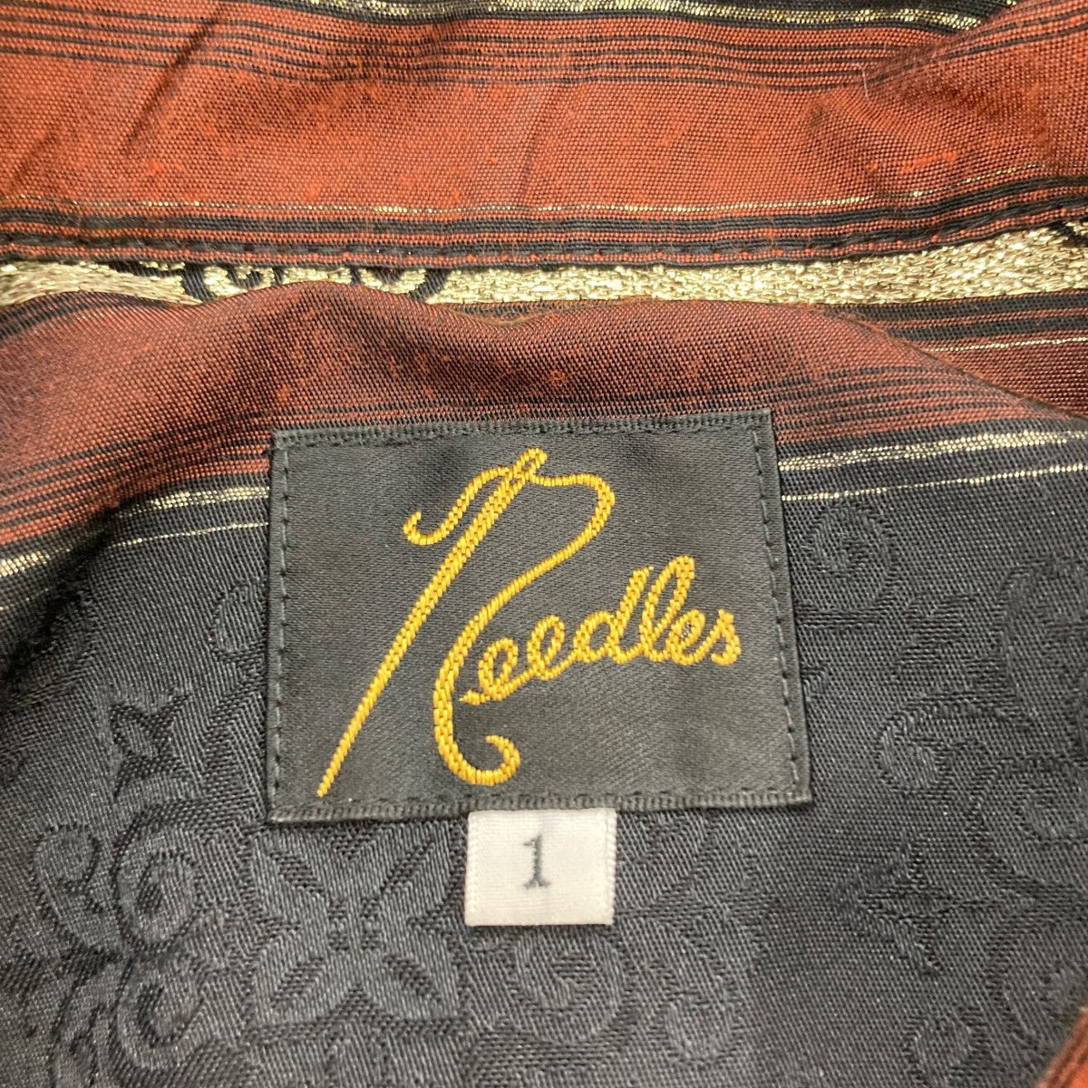 Needles OT151 ボーダー ネイティブ柄ワンピース 古着・中古-4枚目のアイテム画像