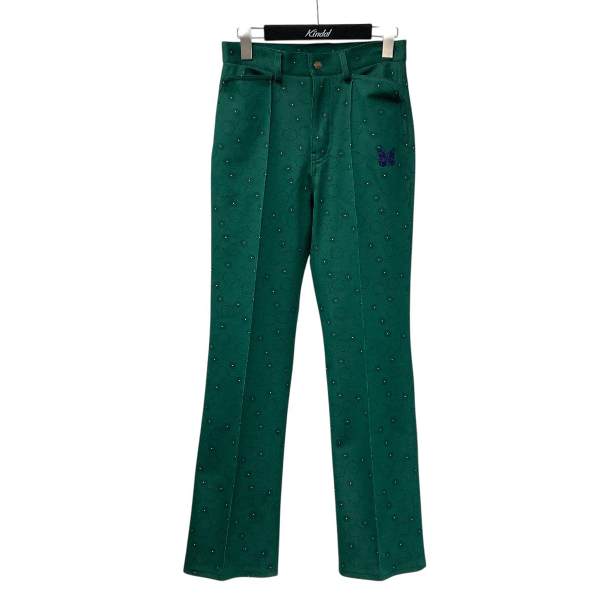 Needles LQ221 Boot-Cut Jean Poly Jq．フレアパンツ 古着・中古-1枚目のアイテム画像
