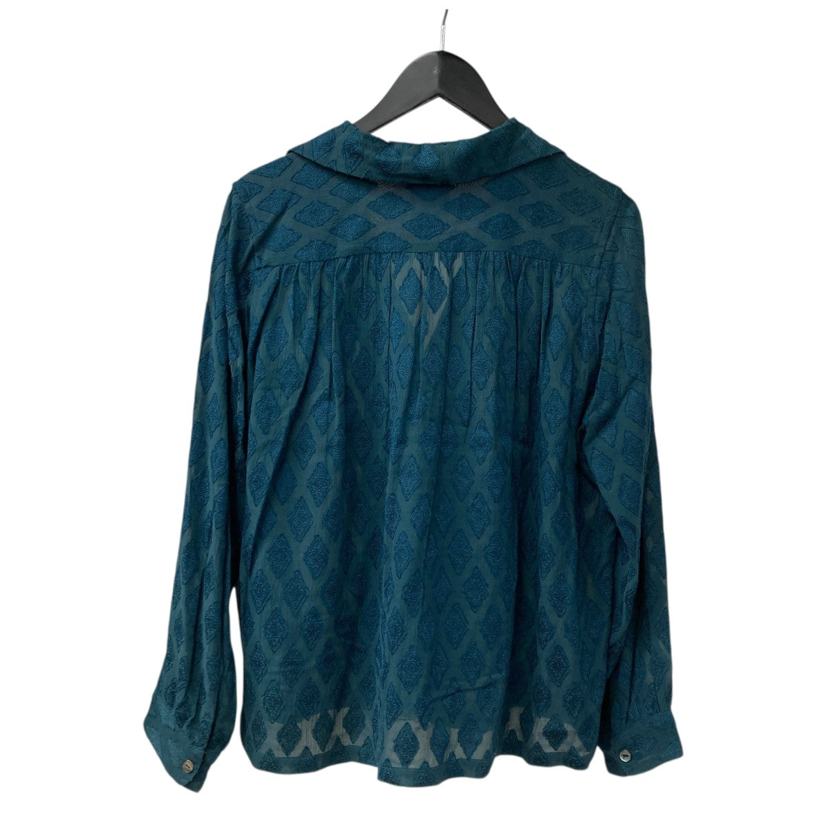 Needles KP116 Gathered Blouse Diamond Jq．シャツジャケット 古着・中古-2枚目のアイテム画像