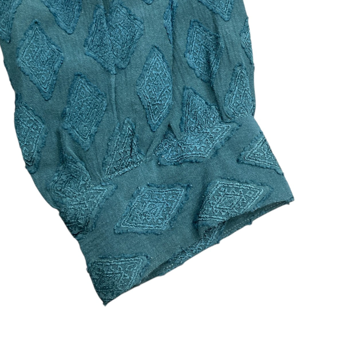 Needles KP116 Gathered Blouse Diamond Jq．シャツジャケット 古着・中古-4枚目のアイテム画像