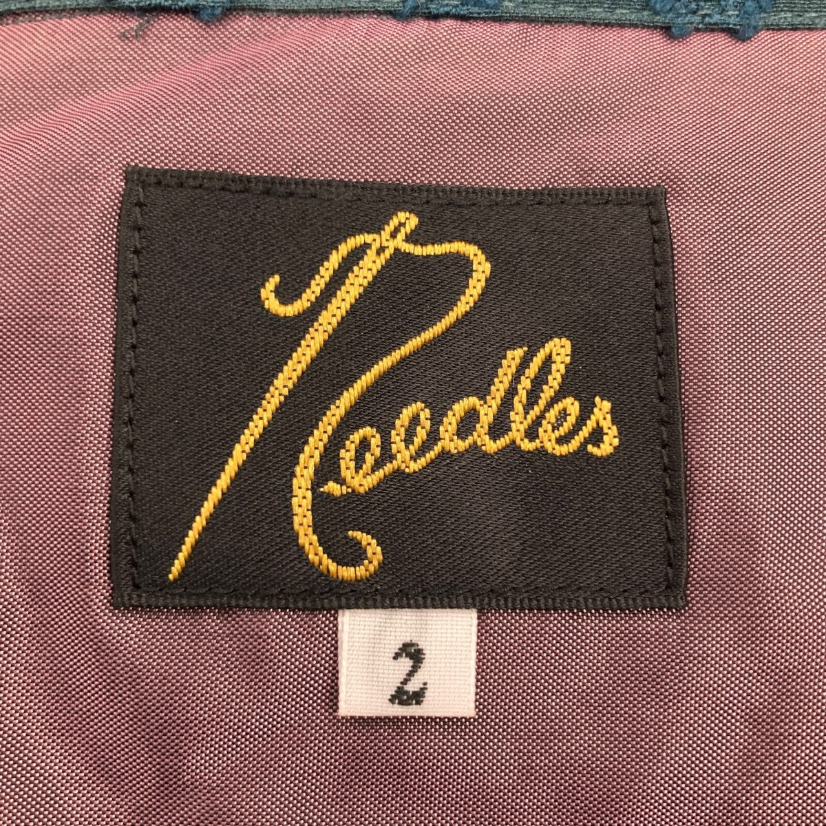 Needles KP116 Gathered Blouse Diamond Jq．シャツジャケット 古着・中古-5枚目のアイテム画像