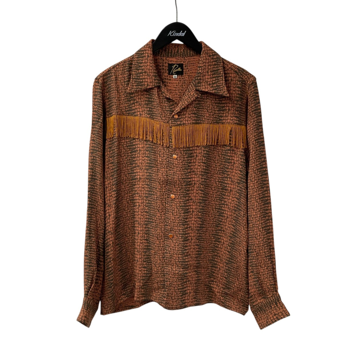 Needles OT196 FRINGE ONE-UP SHIRTウエスタンシャツ 古着・中古-1枚目のアイテム画像
