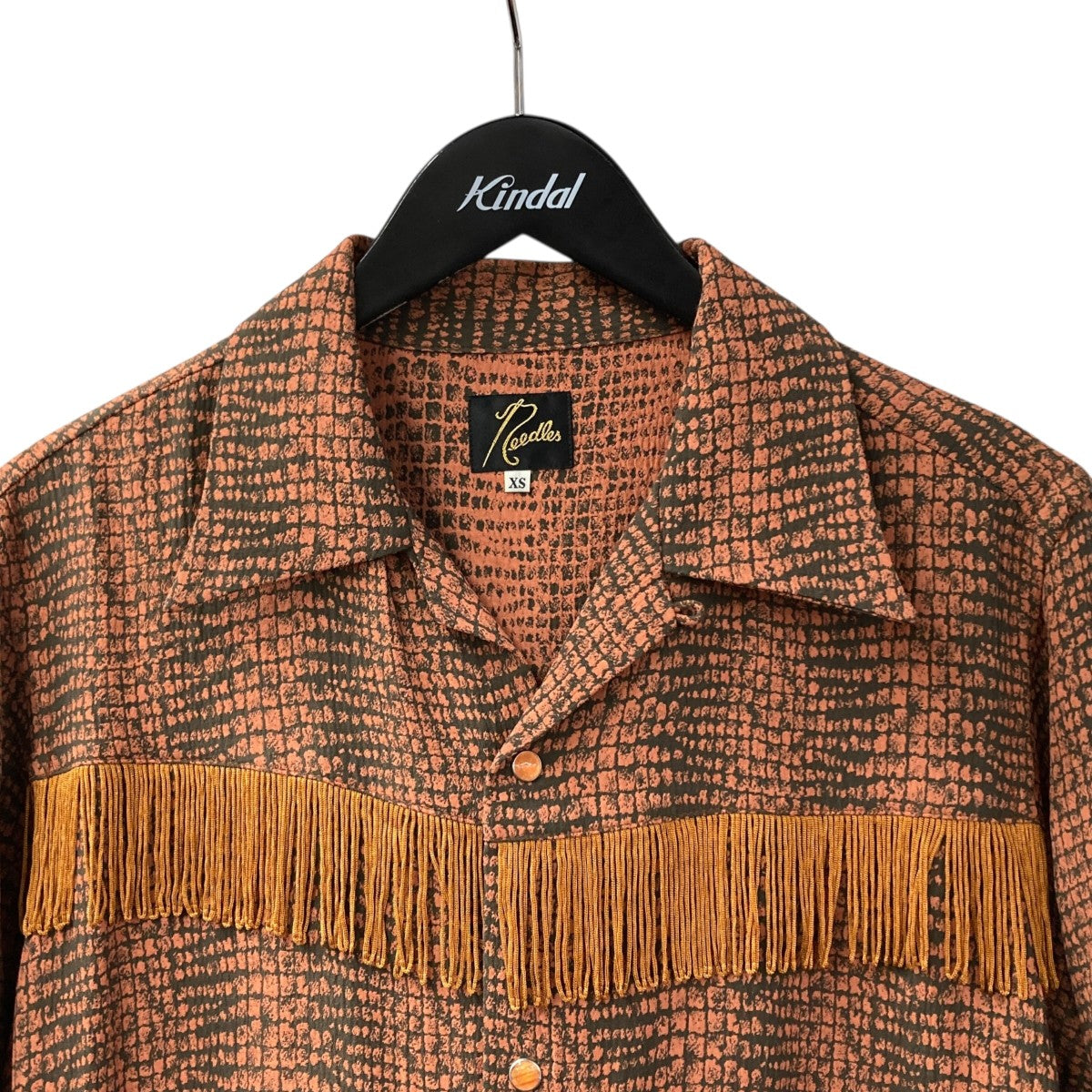 Needles OT196 FRINGE ONE-UP SHIRTウエスタンシャツ 古着・中古-3枚目のアイテム画像