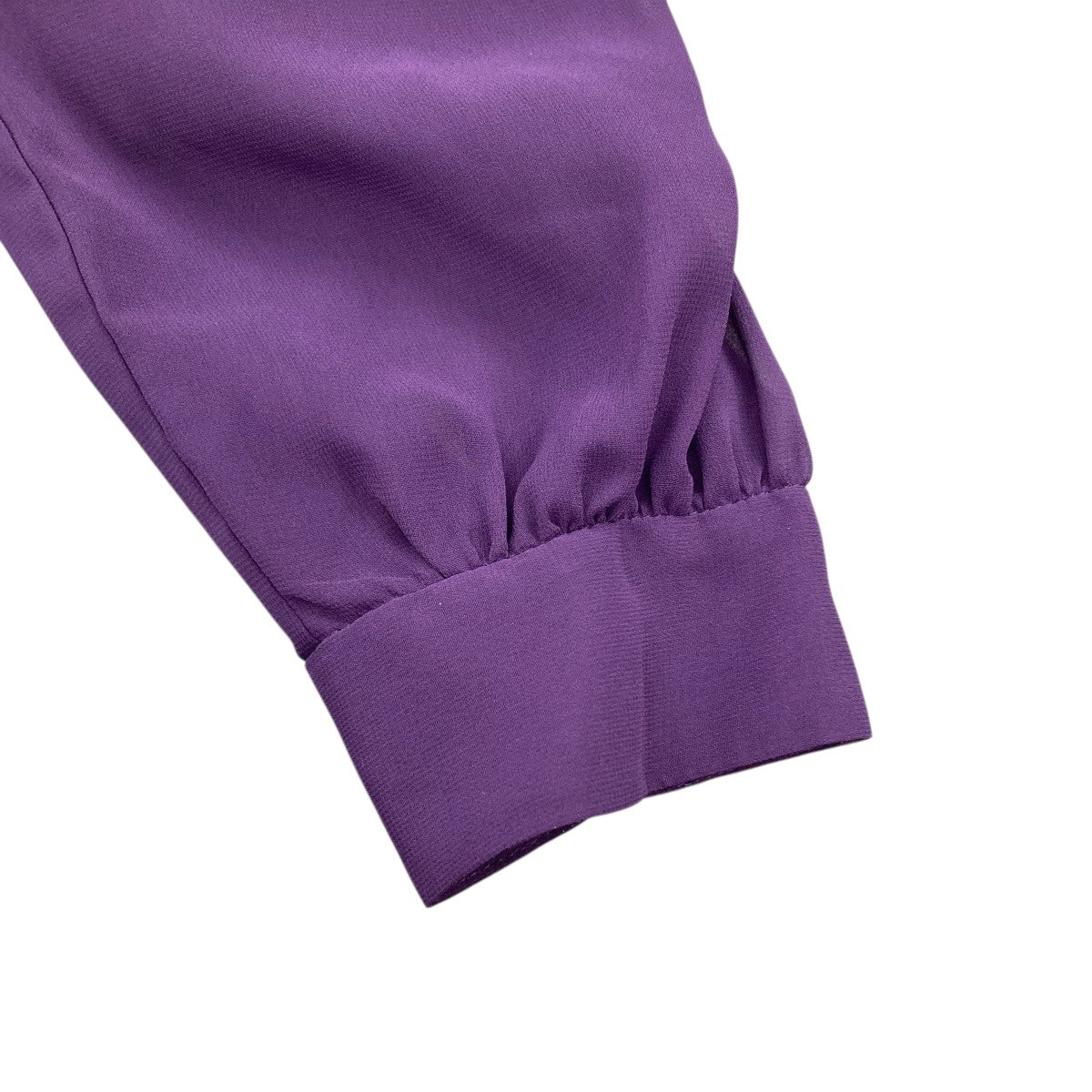 Needles IN139 Gathered Blouse Poly Chiffonシアーシャツ 古着・中古-4枚目のアイテム画像