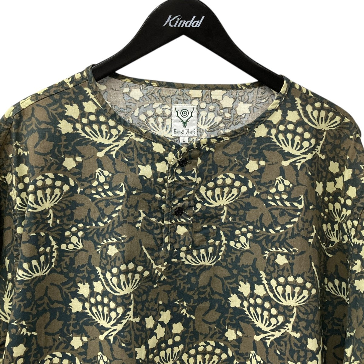 south2 west8 KP876 Henley Neck Shirt Dressワンピース 古着・中古-3枚目のアイテム画像
