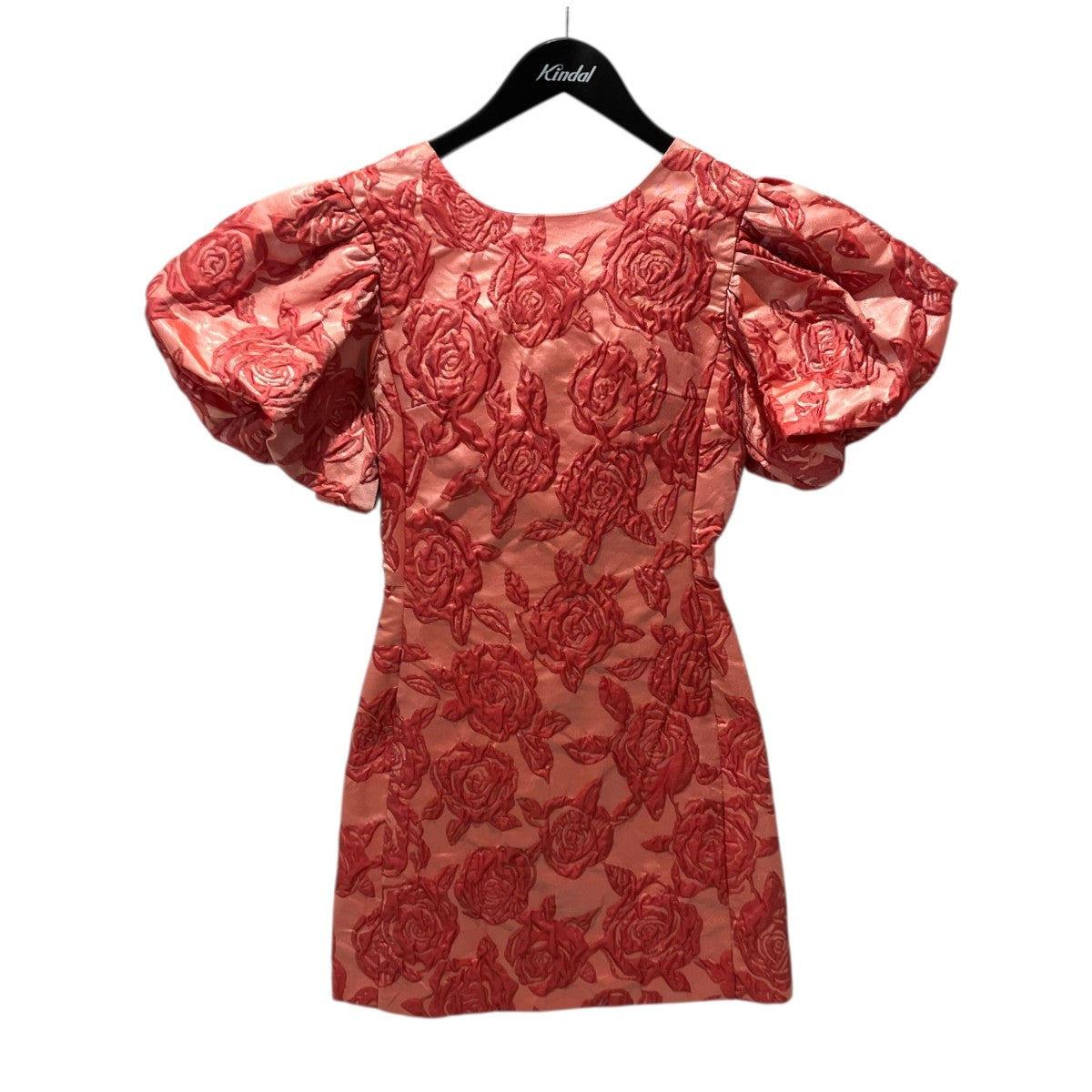 Sister Jane JACQUARD COCKTAIL MINI DRESS ミニワンピース花柄半袖ワンピース29SJ03DR2039RED 古着・中古-1枚目のアイテム画像