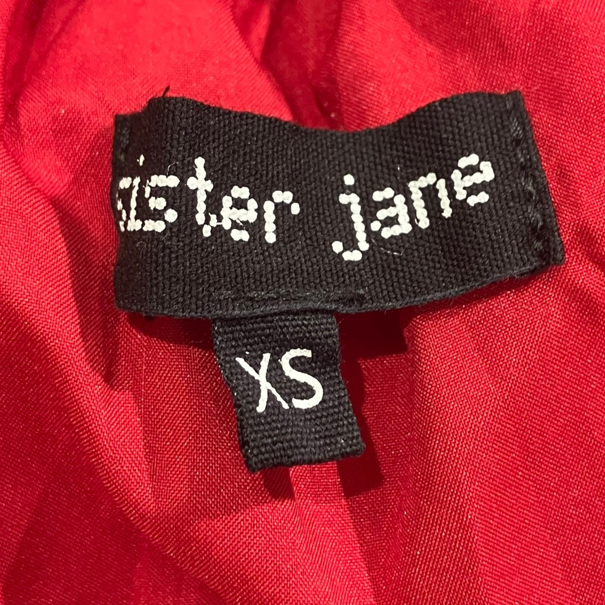 Sister Jane JACQUARD COCKTAIL MINI DRESS ミニワンピース花柄半袖ワンピース29SJ03DR2039RED 古着・中古-5枚目のアイテム画像
