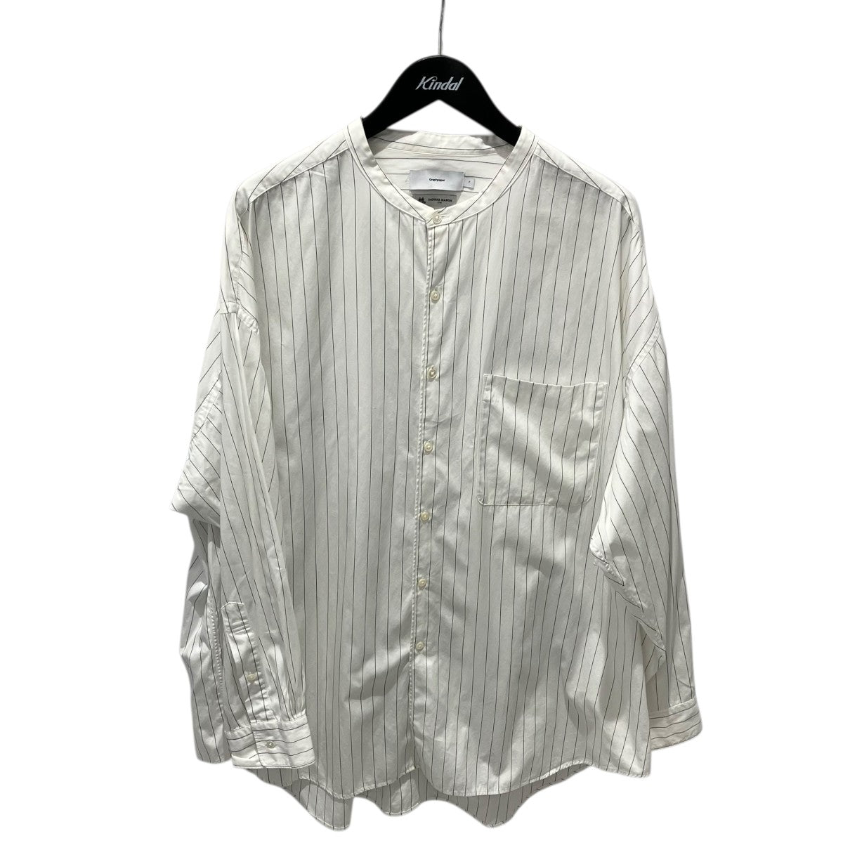 Graphpaper×THOMAS MASON Oversized Band Collar Shirt 長袖シャツ