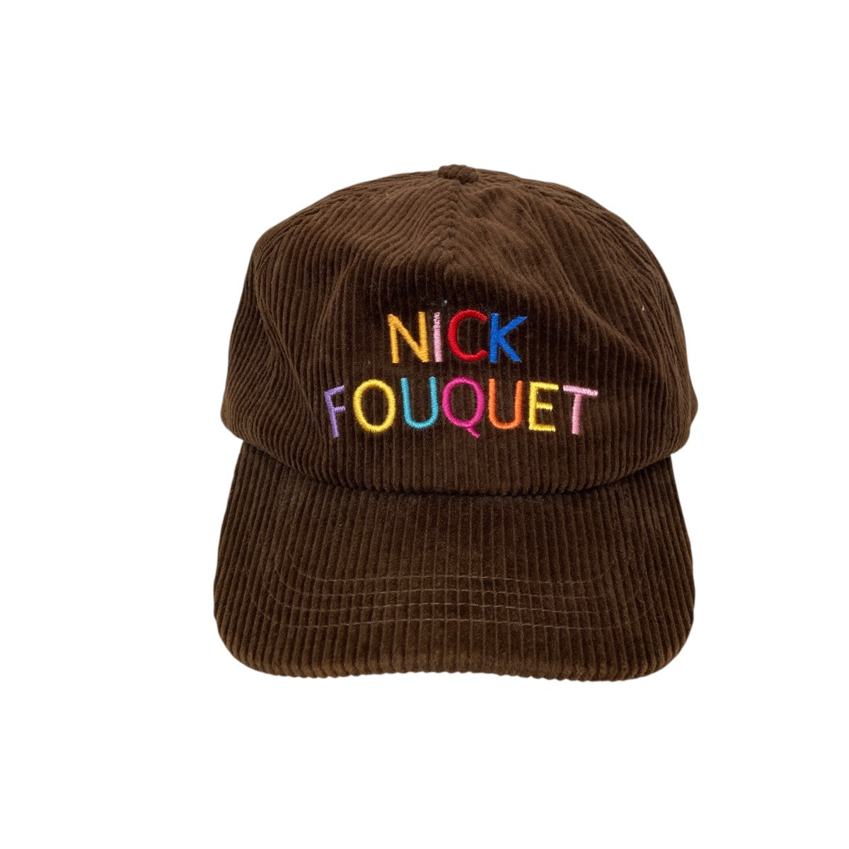 Multi-Color Logo Corduroy Capキャップ