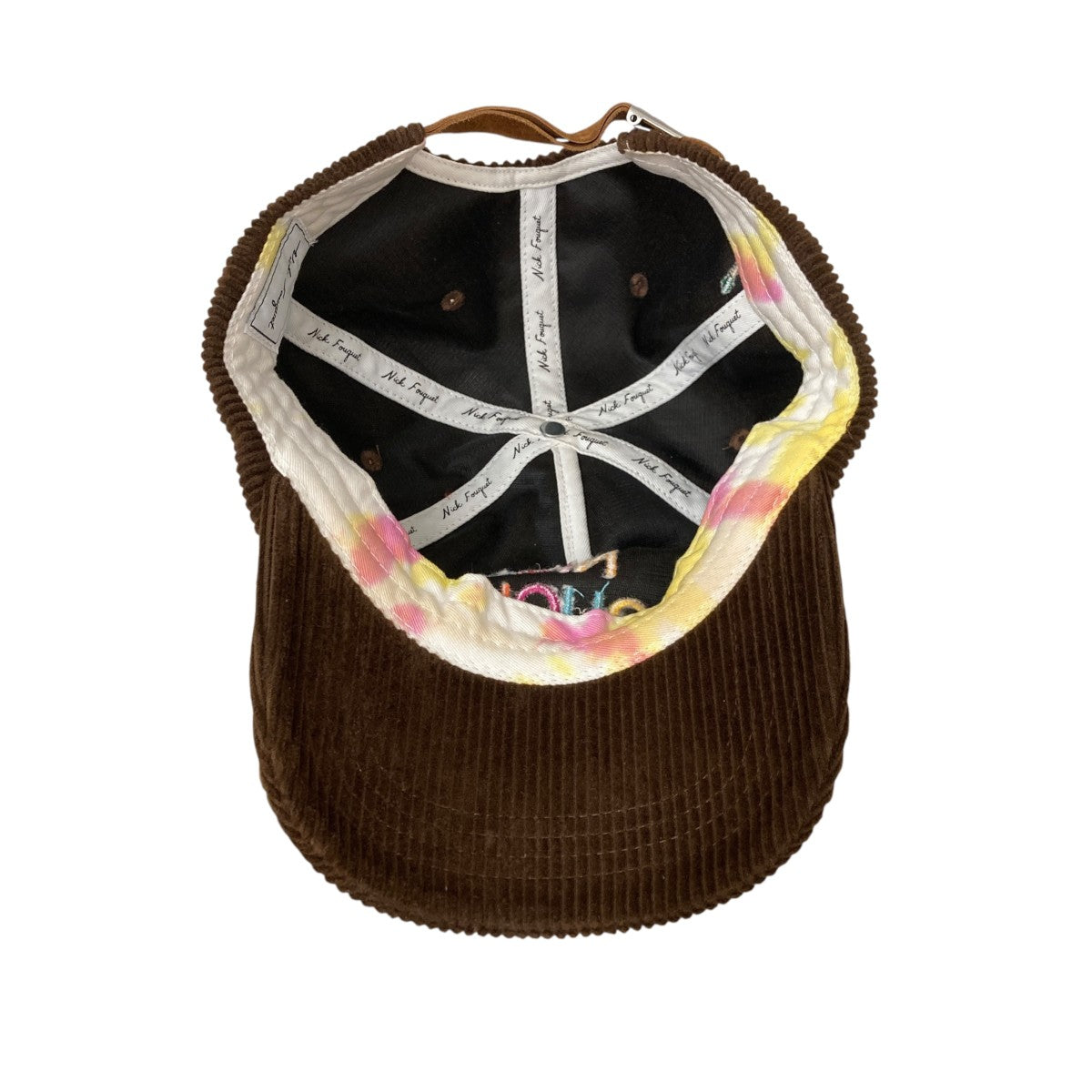 Multi-Color Logo Corduroy Capキャップ