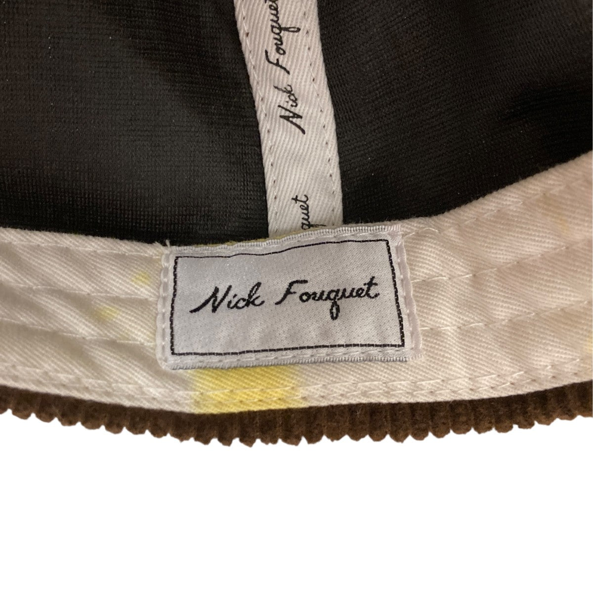 Multi-Color Logo Corduroy Capキャップ