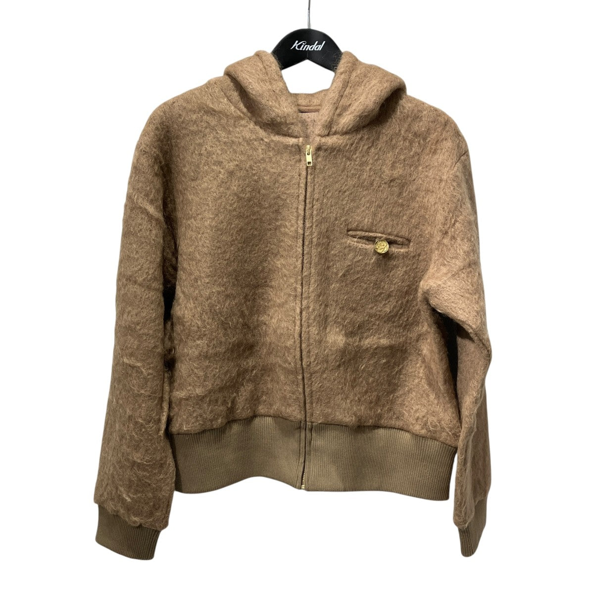 25AWMOHAIR ZIP HOODIEニットパーカーMGY25LEJ01