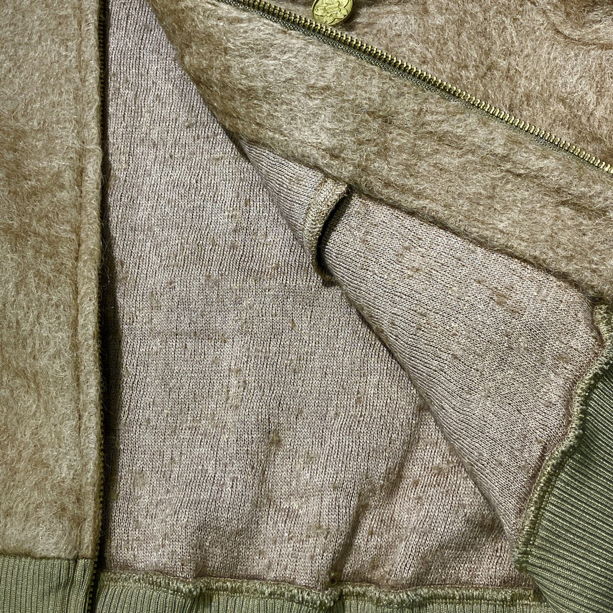 25AWMOHAIR ZIP HOODIEニットパーカーMGY25LEJ01