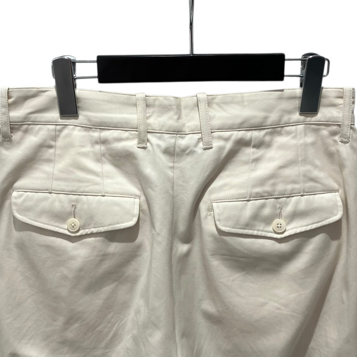 ULTERIOR 25SSFINX COTTON GABARDINE TUCKED TROUSERSパンツULPT65-KA193-A 古着・中古-5枚目のアイテム画像