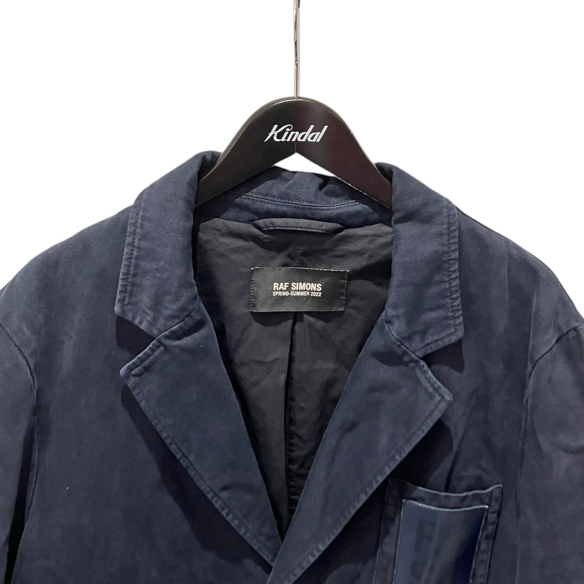 RAF SIMONS 22SSSchool Boy Denim Blazerテーラードジャケット221-543 古着・中古-3枚目のアイテム画像