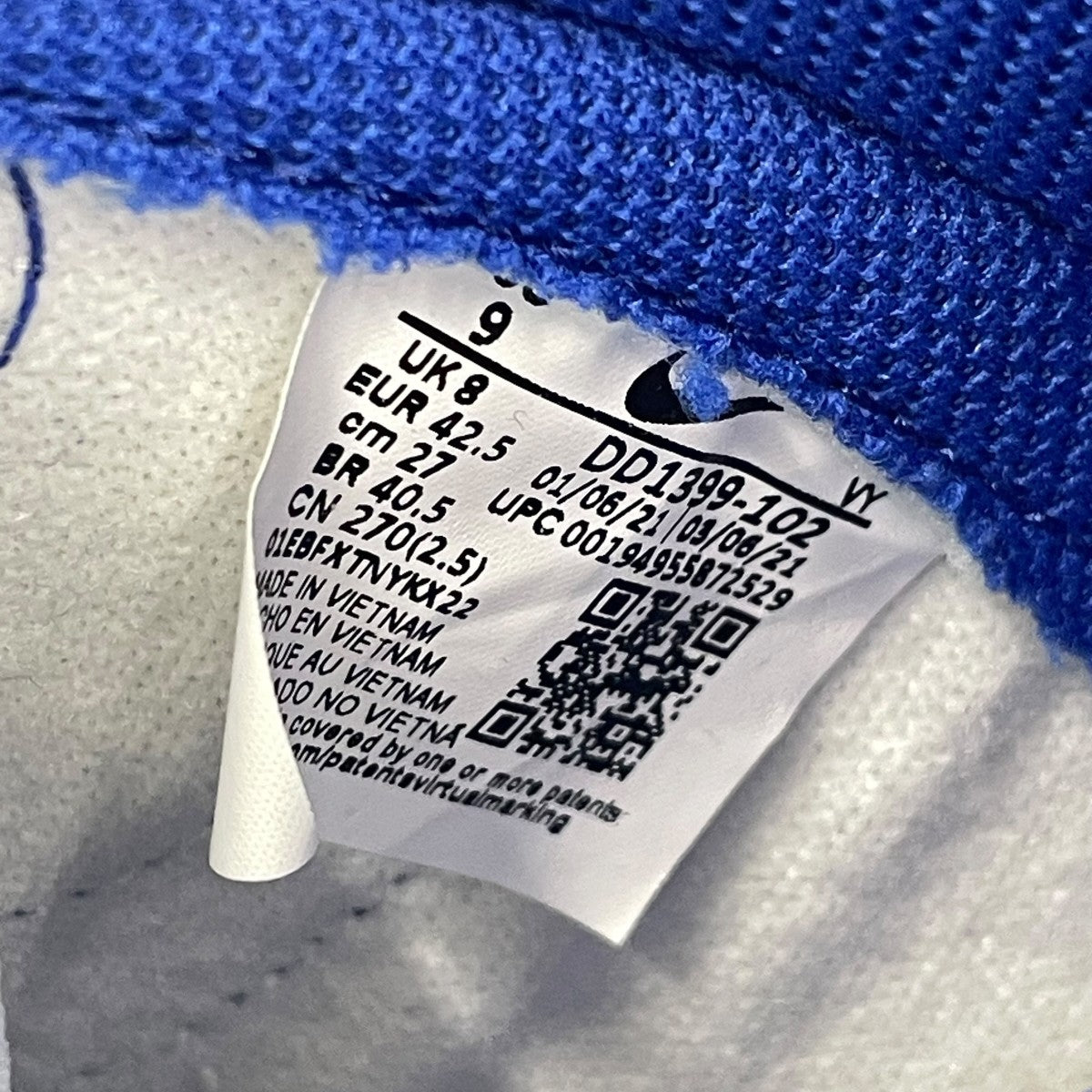 DUNK HI RETROハイカットスニーカーDD1399-102