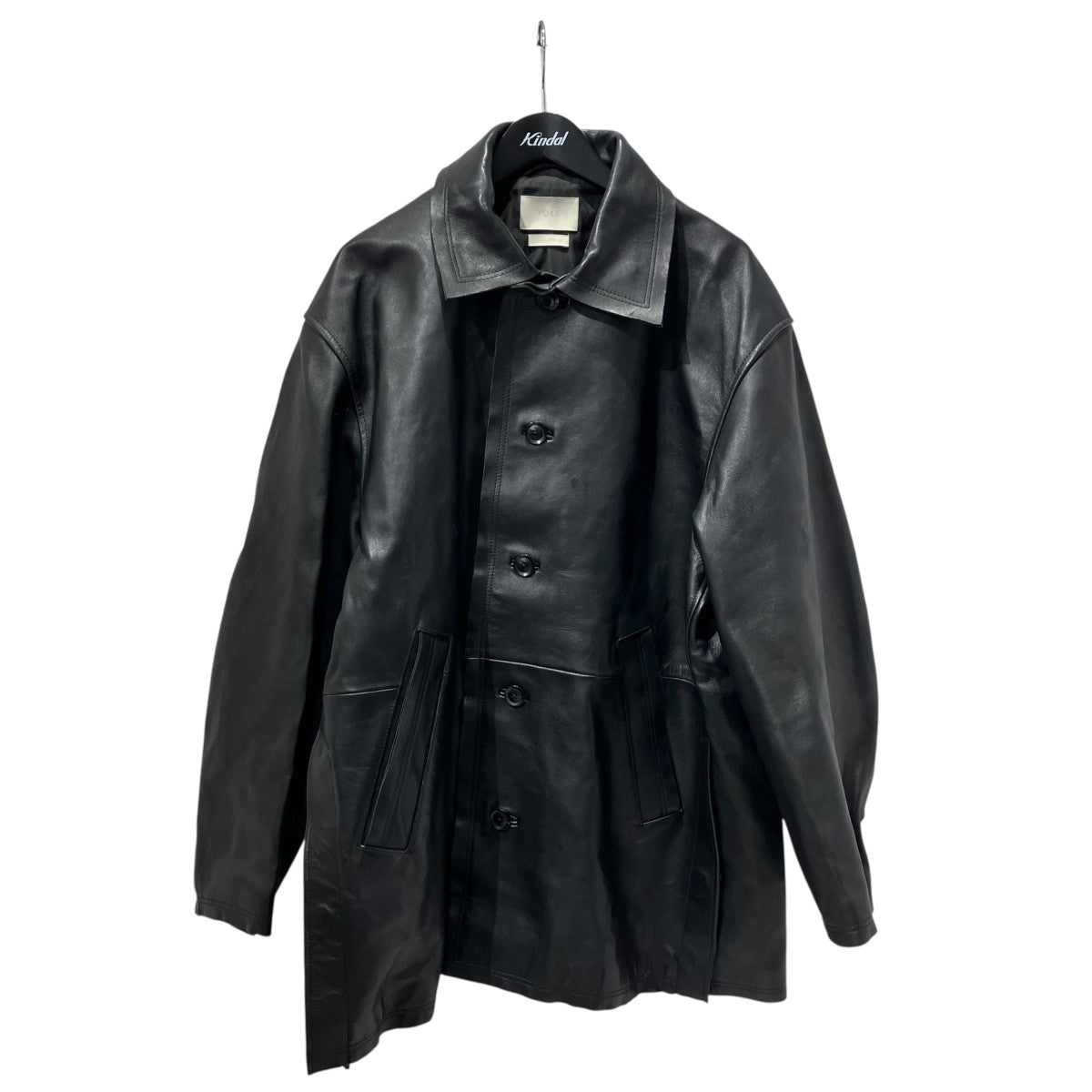 Cut-Off Leather Car Coat(BLACK)レザーコートYK22AW0401C