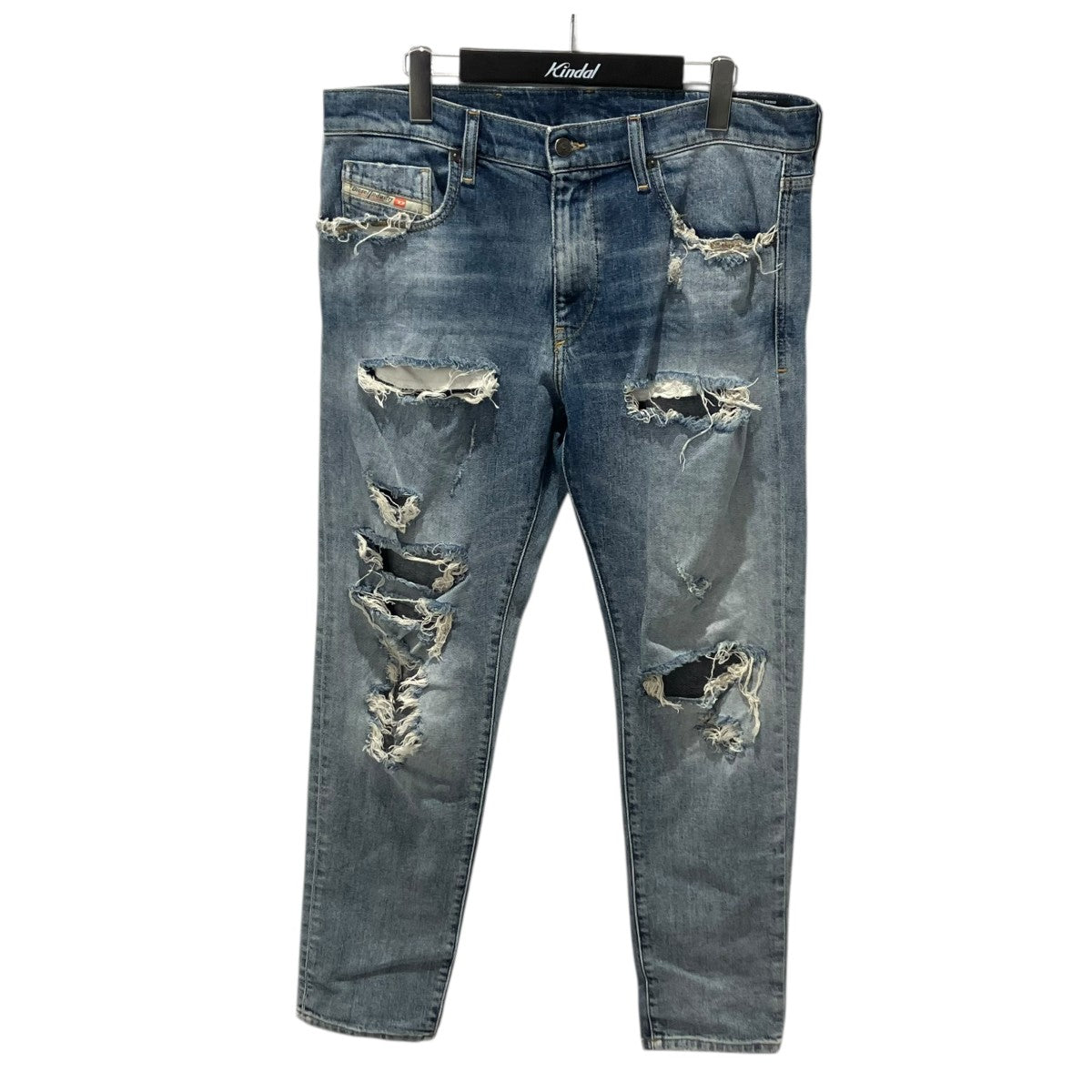 DIESEL D-STRUKT SLIM 00SPW4 クラッシュ加工デニムパンツ 古着・中古-1枚目のアイテム画像