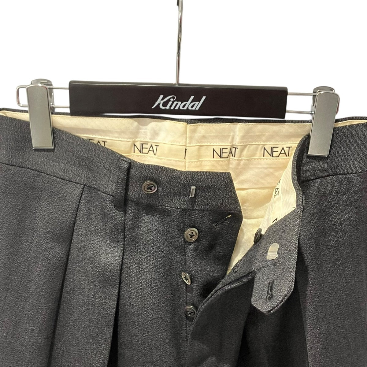 NEAT TAPERED ウールスラックス 古着・中古-3枚目のアイテム画像