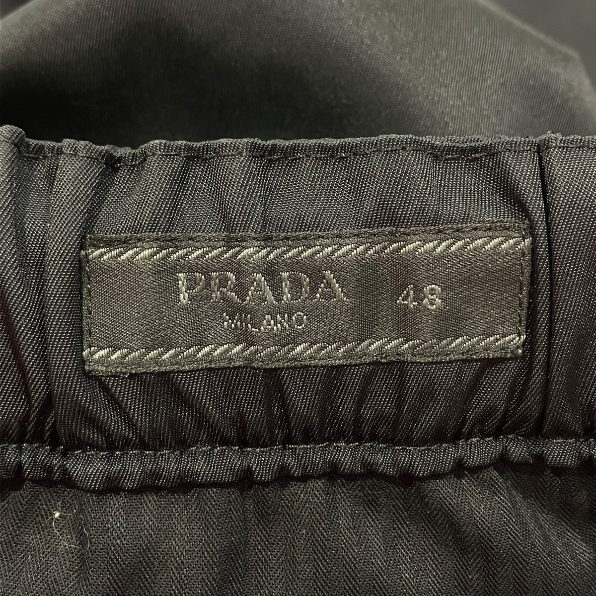 PRADA Re-Nylon 三角ロゴ トライアングルプレート ポケットデザイン ナイロンパンツイージーパンツSPH140 古着・中古-6枚目のアイテム画像