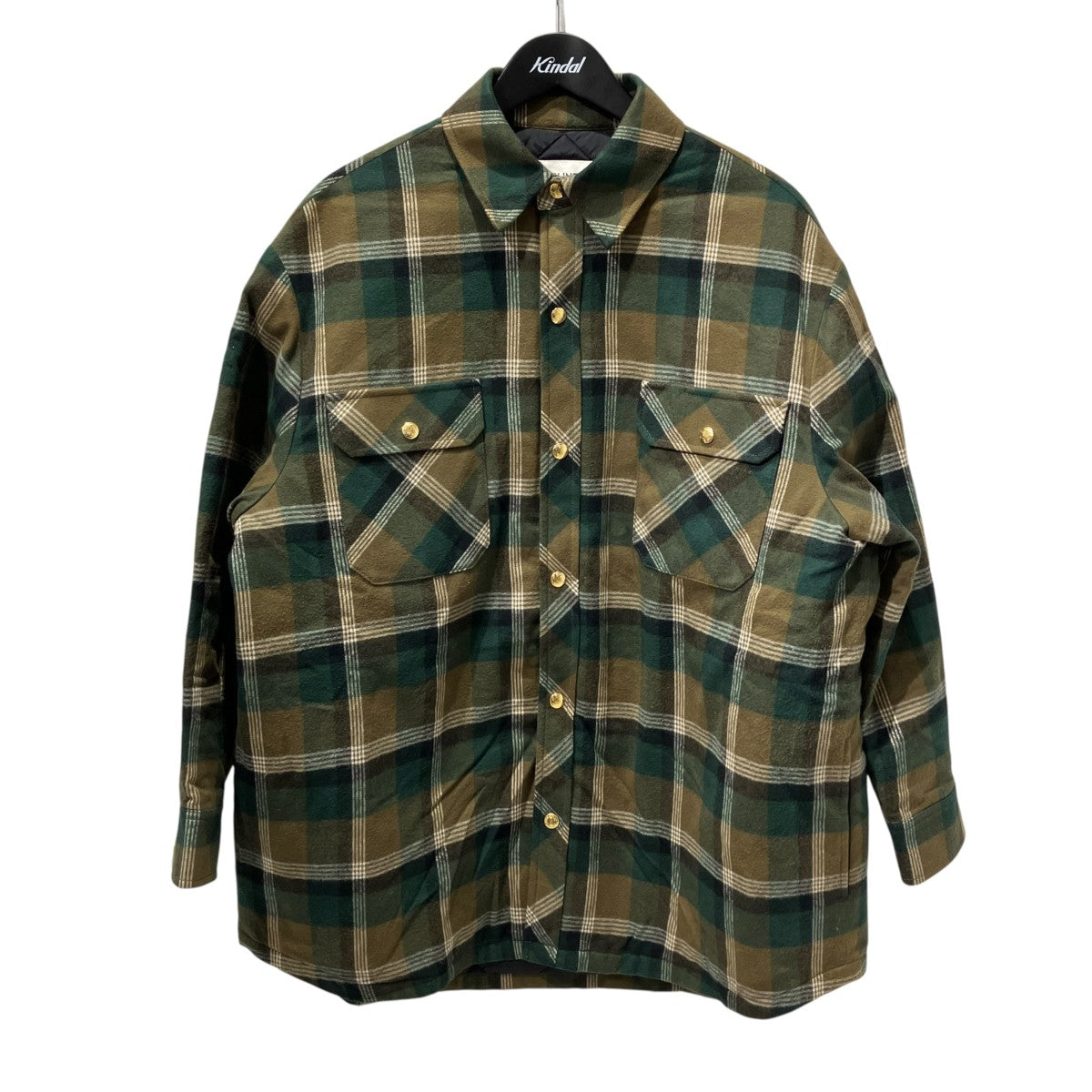 22AWOVERSHIRT IN CHECKED COTTONチェック長袖シャツ2W655150R