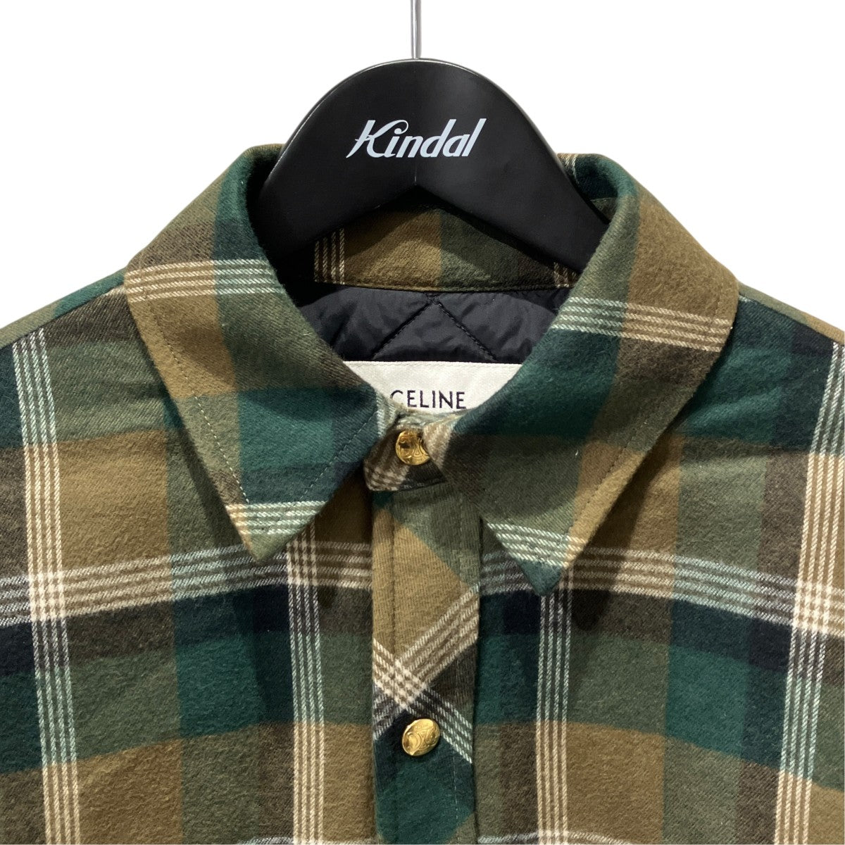 22AWOVERSHIRT IN CHECKED COTTONチェック長袖シャツ2W655150R