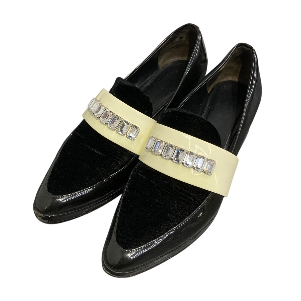 3．1 phillip lim ビジュー装飾パテントローファー 古着・中古-1枚目のアイテム画像