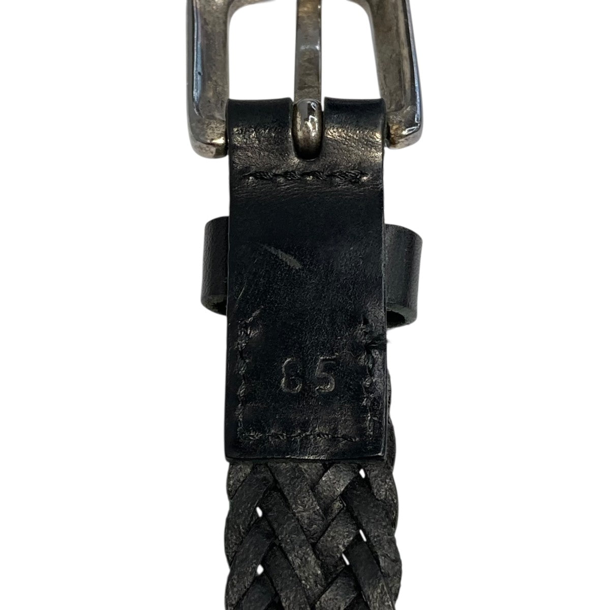 Anderson’s メッシュ ナローベルトレザーベルト 古着・中古-3枚目のアイテム画像