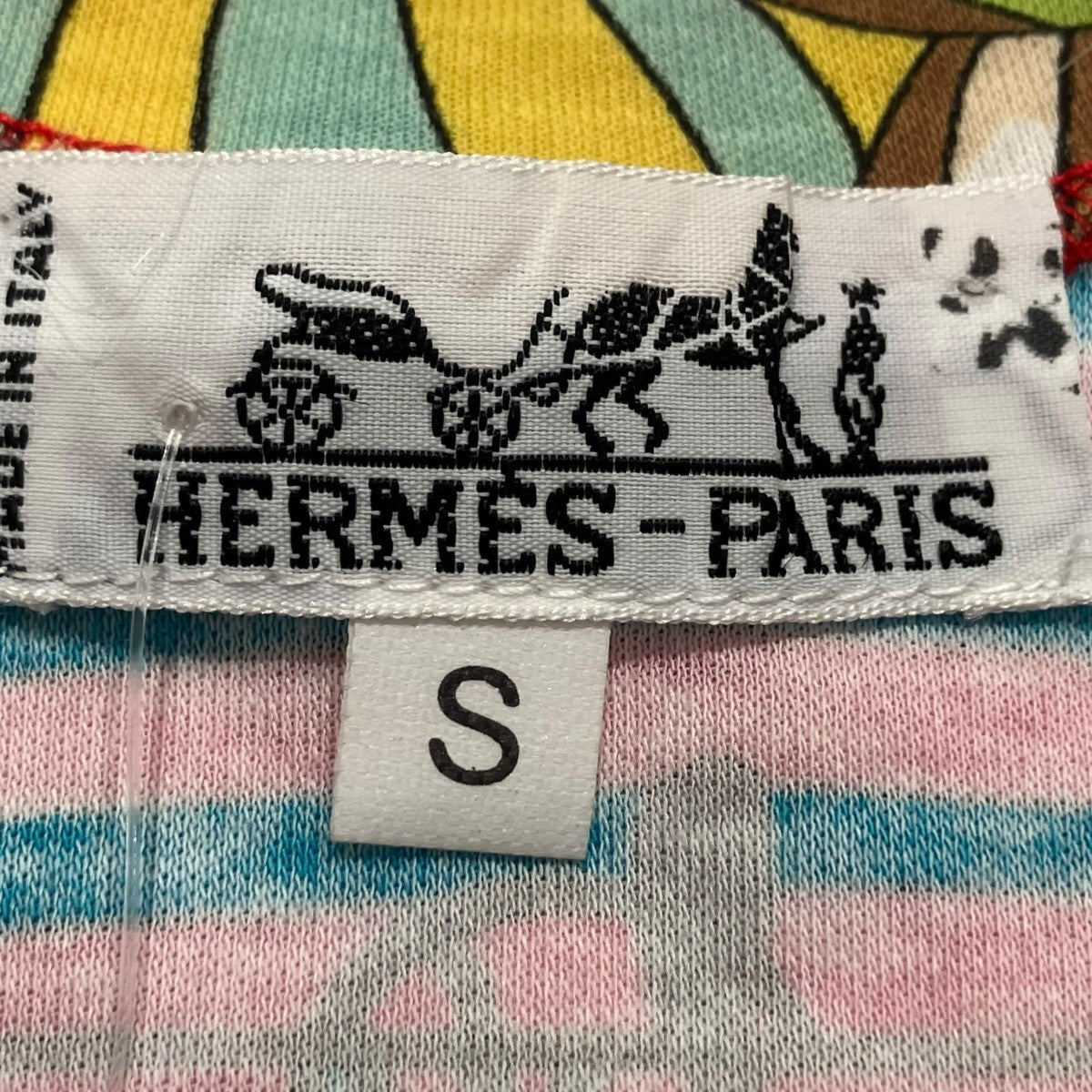 HERMES LES FOLIES DU CIEL 大空の狂気半袖カットソー 古着・中古-5枚目のアイテム画像