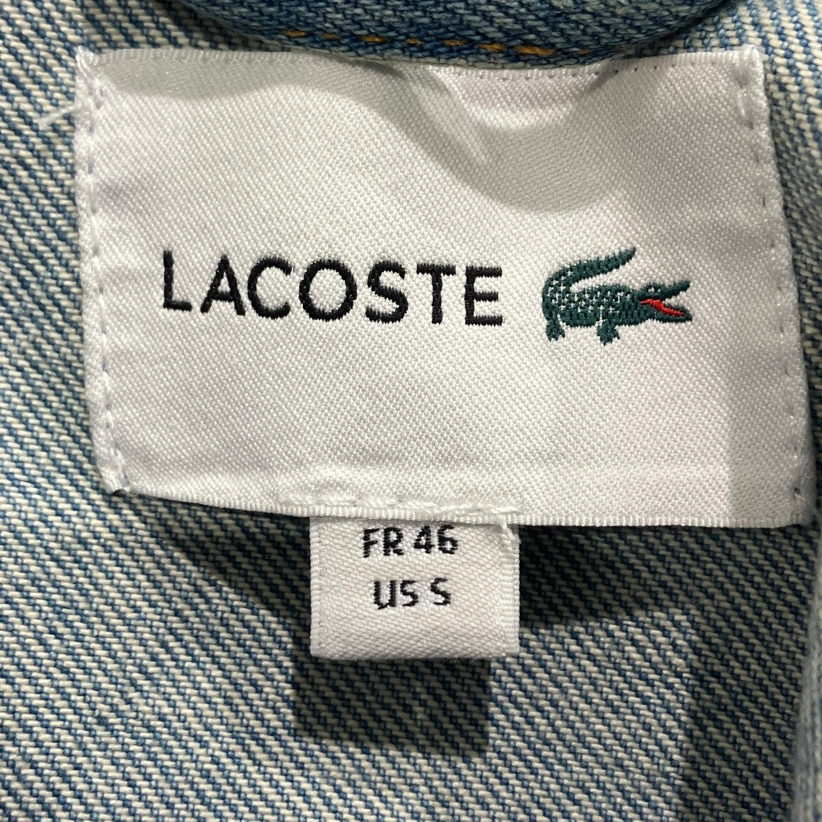 LACOSTE バックワニロゴデニムジャケットデニムジャケットBH8982 古着・中古-5枚目のアイテム画像