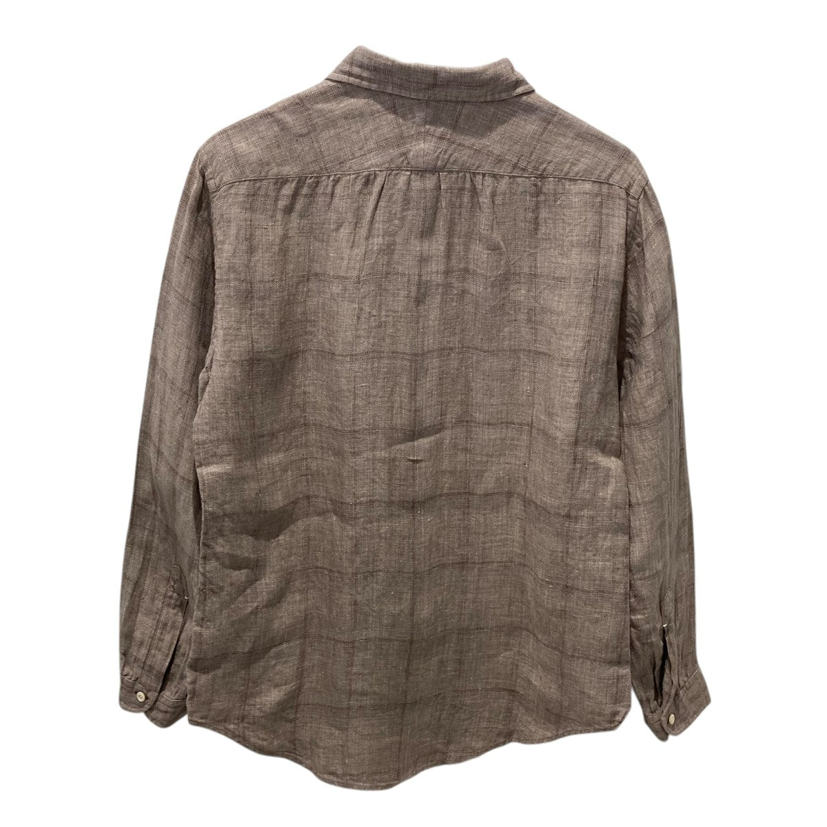 AQUELLOS OJOS VERDES BISHU WINDSOR WIDE COLLAR SHIRT KOHSHI 1927 Forest 1927年格子柄ウィンザーワイドカラーシャツ長袖シャツAAL-KSI-1933-1 古着・中古-2枚目のアイテム画像