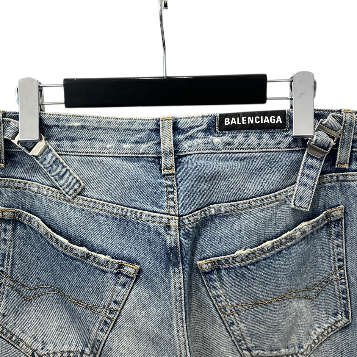 BALENCIAGA(バレンシアガ) デストロイクラッシュデニムデニムパンツ