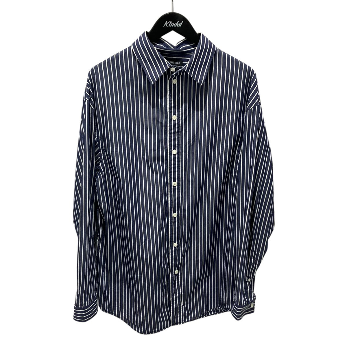 BALENCIAGA オーバーサイズ ストライプシャツストライプシャツ584011 古着・中古-1枚目のアイテム画像