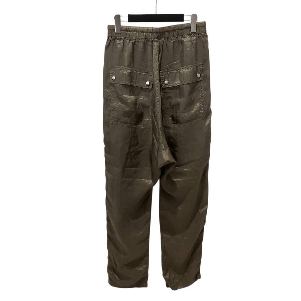 RICK OWENS 22SSドローストリングフロントジップパンツイージーパンツRU01B1361-J 古着・中古-2枚目のアイテム画像