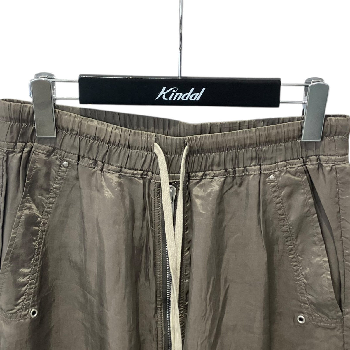 RICK OWENS 22SSドローストリングフロントジップパンツイージーパンツRU01B1361-J 古着・中古-3枚目のアイテム画像