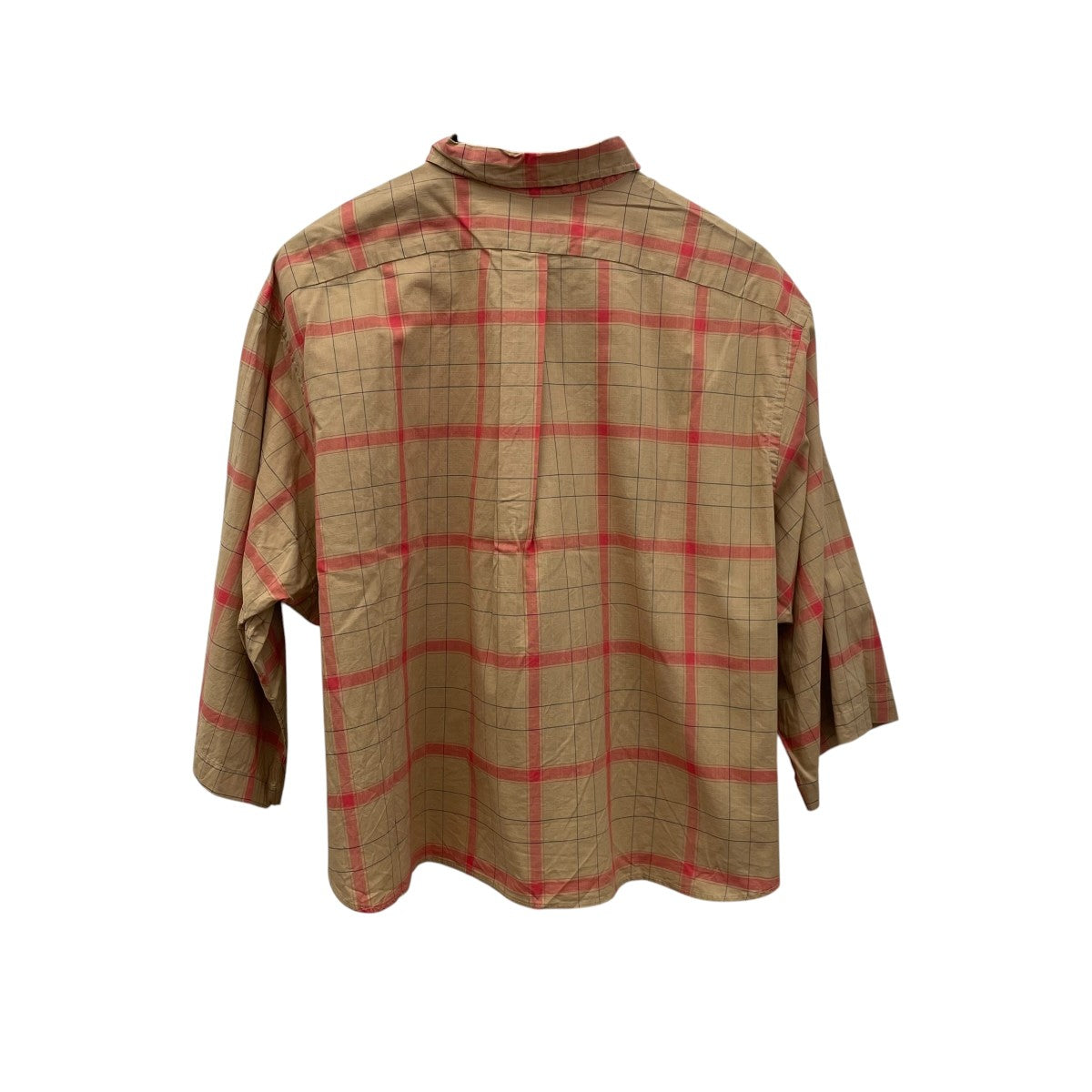 INDIVIDUALIZED SHIRTS×EDIFICE アーカイブチェックチェック半袖シャツ 古着・中古-2枚目のアイテム画像