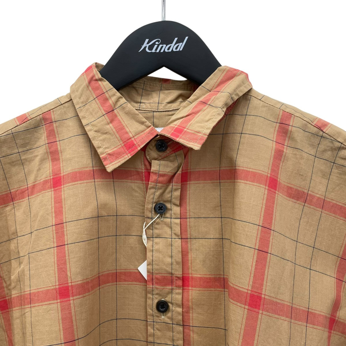 INDIVIDUALIZED SHIRTS×EDIFICE アーカイブチェックチェック半袖シャツ 古着・中古-3枚目のアイテム画像