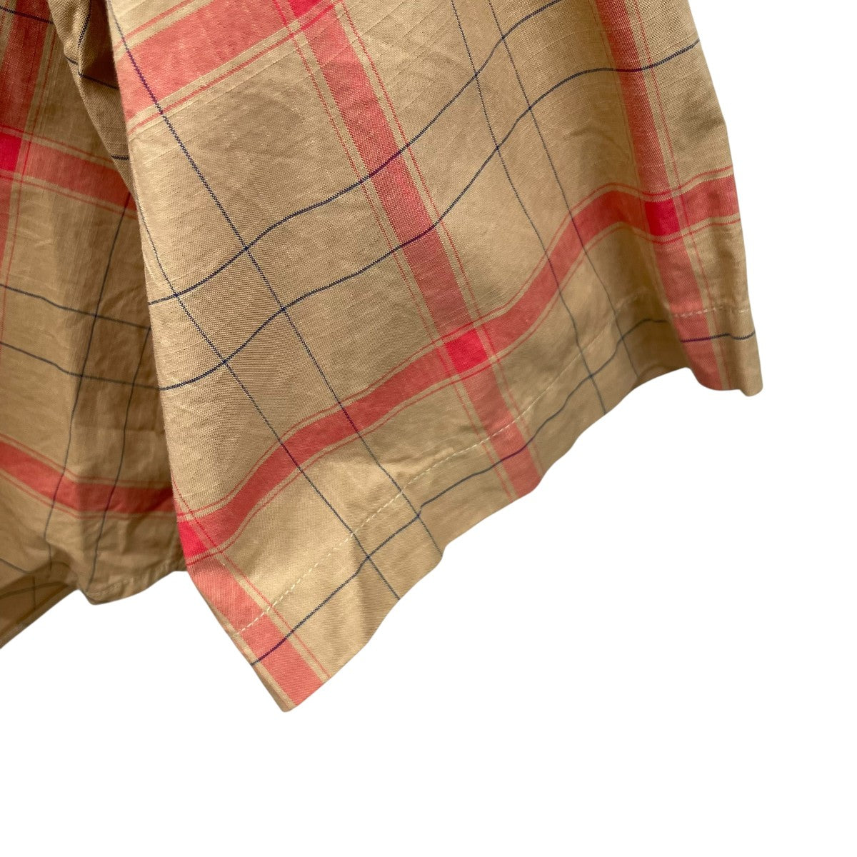 INDIVIDUALIZED SHIRTS×EDIFICE アーカイブチェックチェック半袖シャツ 古着・中古-4枚目のアイテム画像